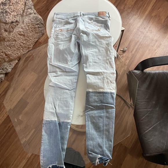 MULTICOLOR PATCH RIPPED JEANS - Picture 6 of 9